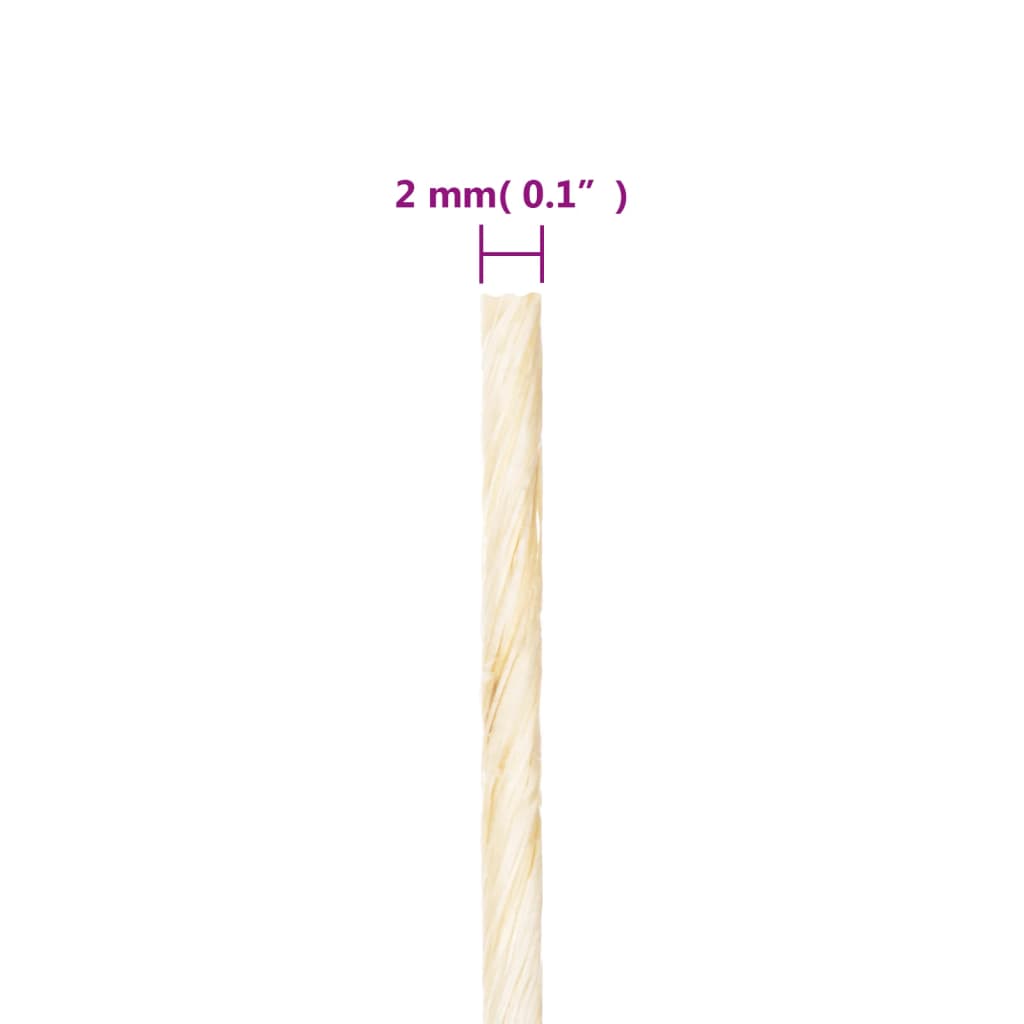 Rope 100% Sisal 2 mm 600 m