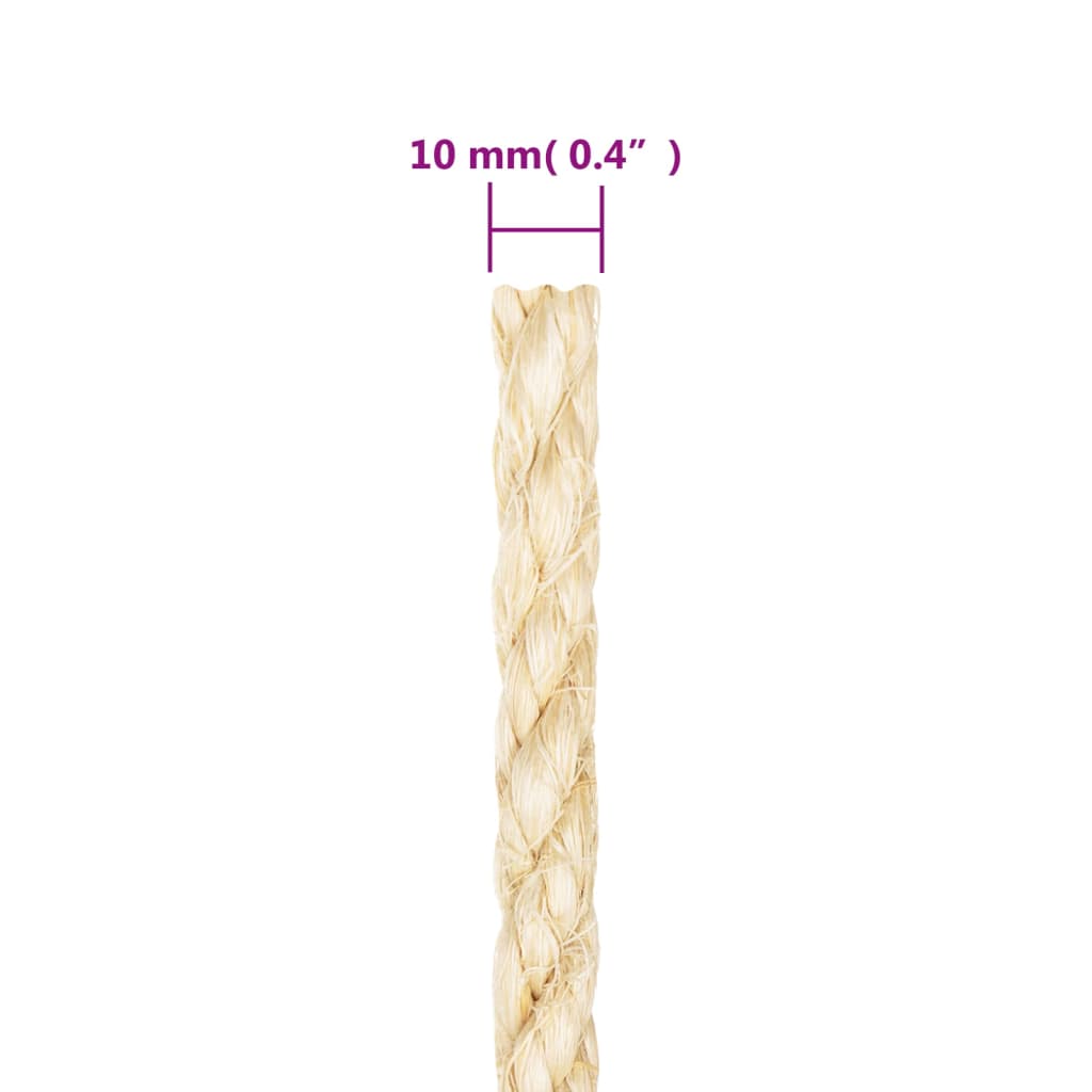 Rope 100% Sisal 10 mm 25 m