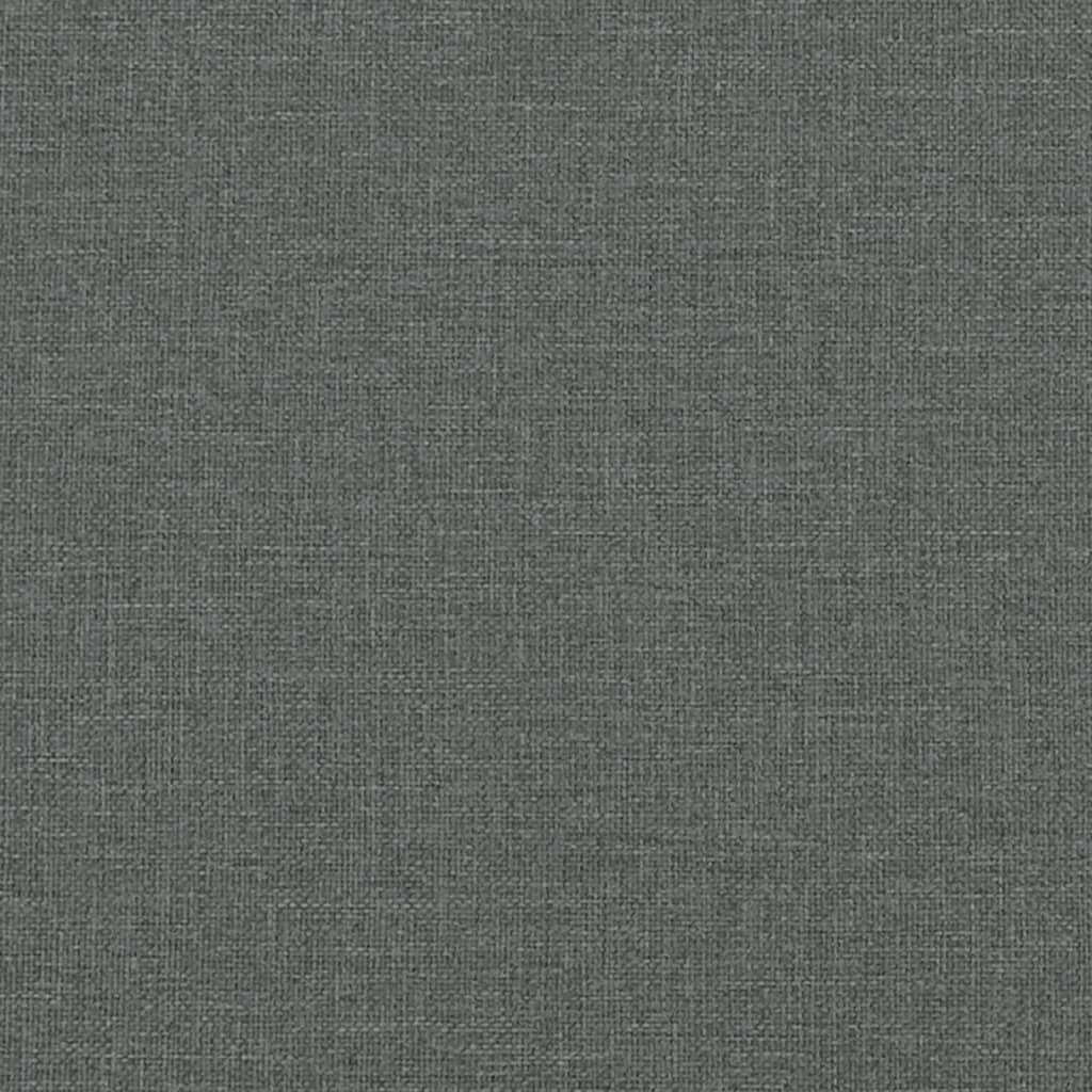 Daybed with Mattress Dark Grey 90x190 cm Fabric