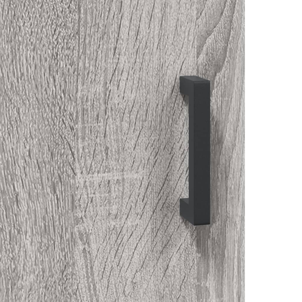 Highboard Grey Sonoma 69,5x34x180 cm Engineered Wood