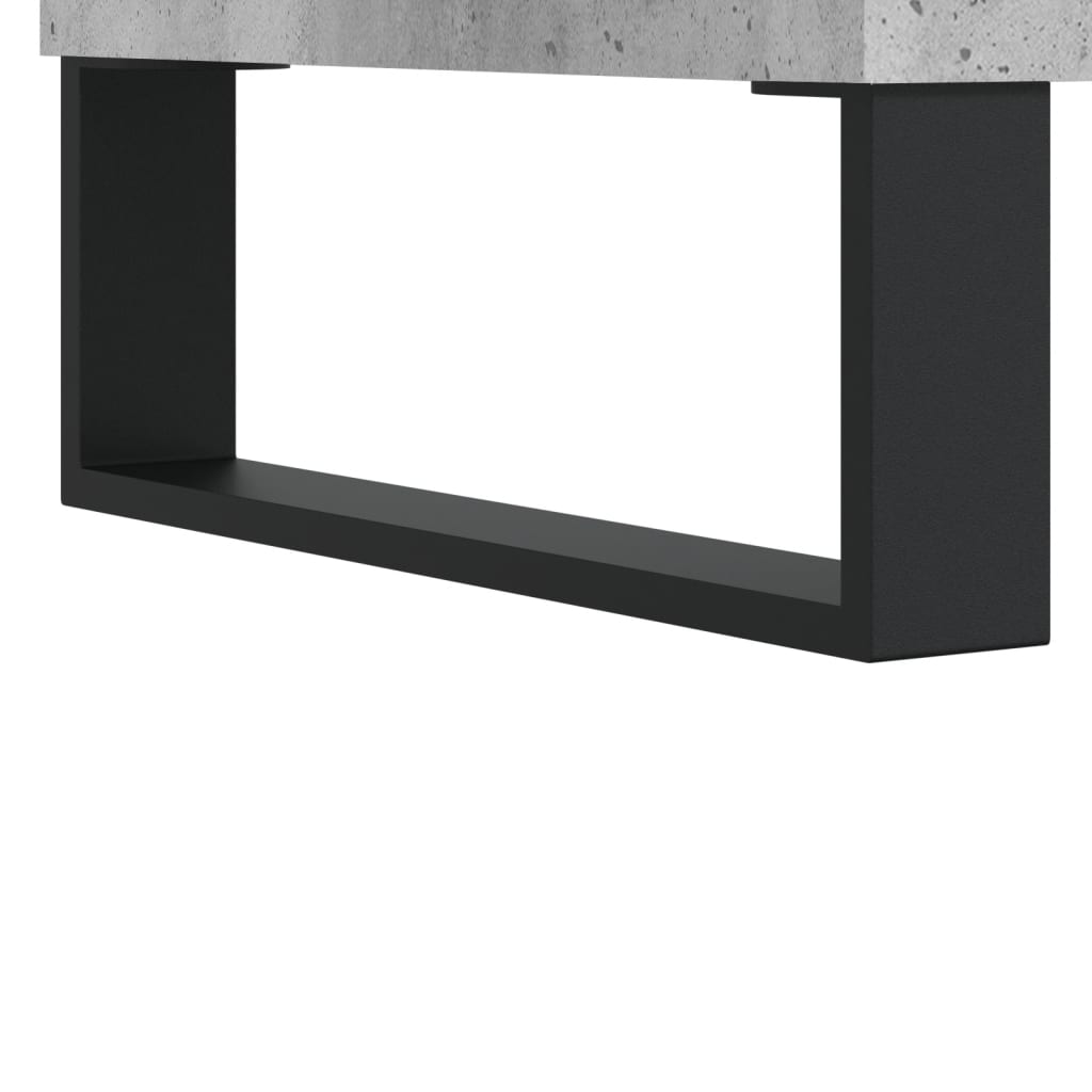 Highboard Concrete Grey 34,5x34x180 cm Engineered Wood