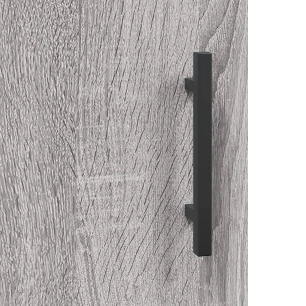 Highboard Grey Sonoma 69,5x34x180 cm Engineered Wood