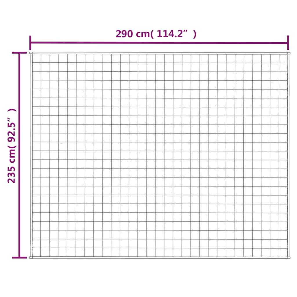 Weighted Blanket Blue 235x290 cm 11 kg Fabric