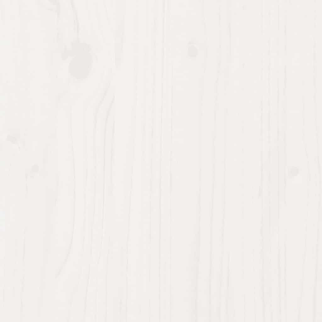 Storage Box White 80x40x45,5 cm Solid Wood Pine