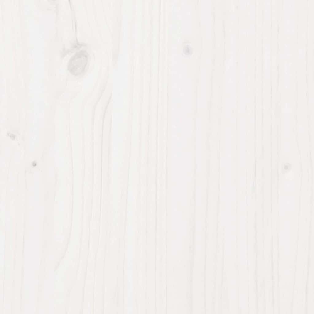 Storage Box White 60x32x45,5 cm Solid Wood Pine