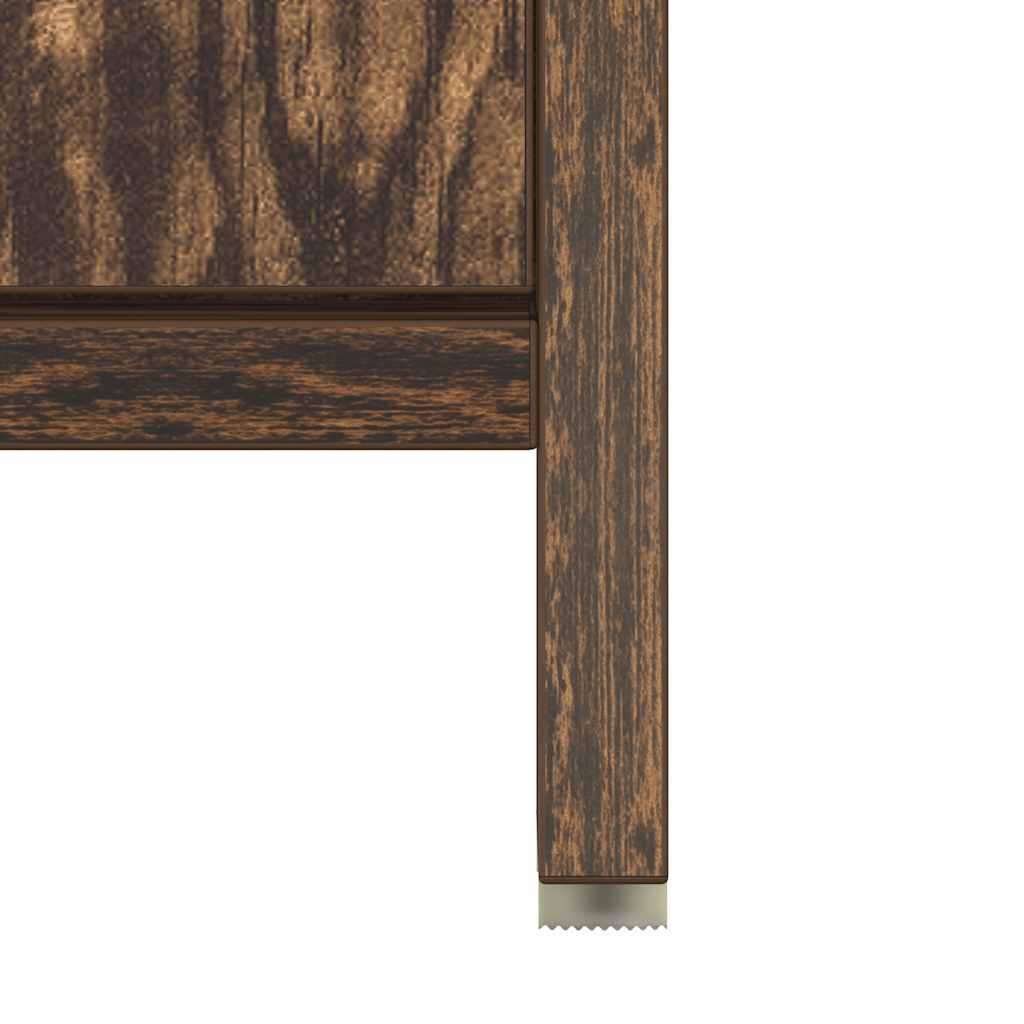 Bathroom Cabinet Smoked Oak 60x33x60 cm Engineered Wood