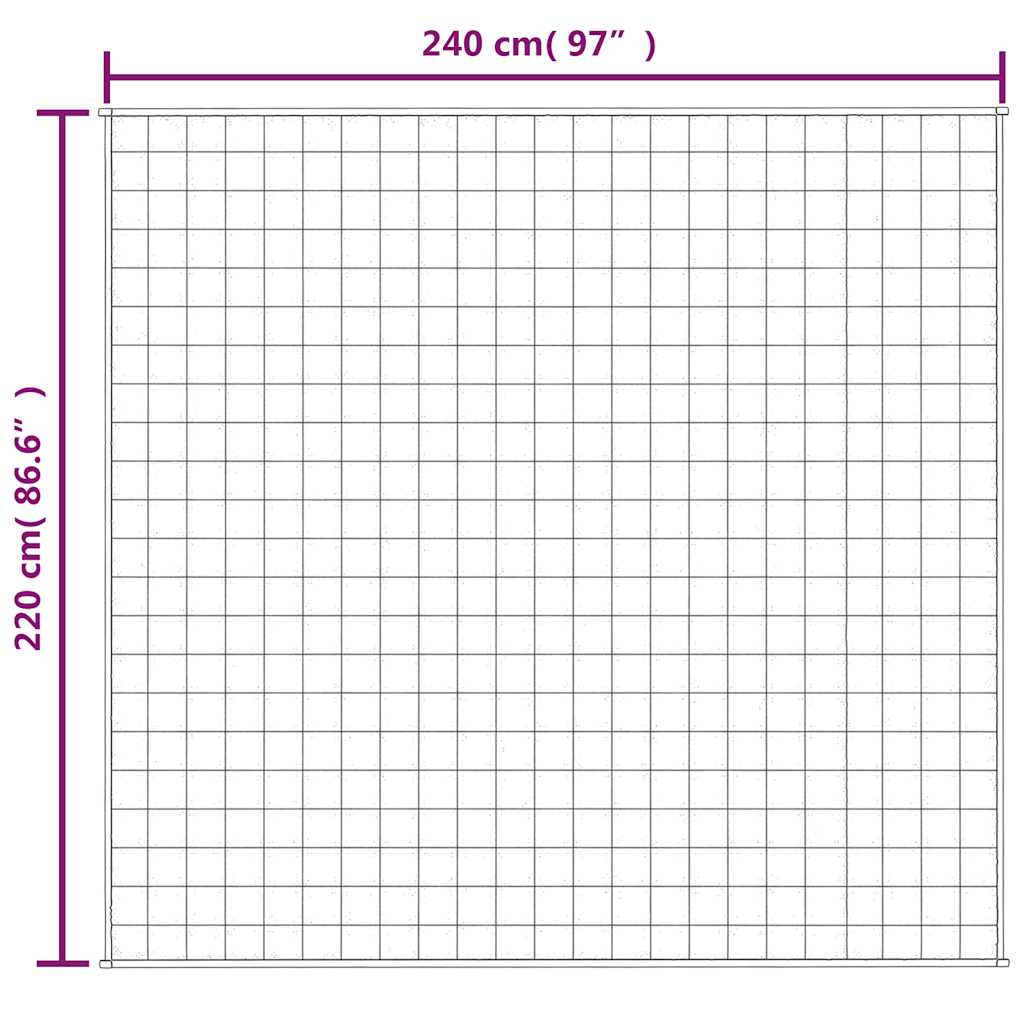 Weighted Blanket Grey 220x240 cm 11 kg Fabric
