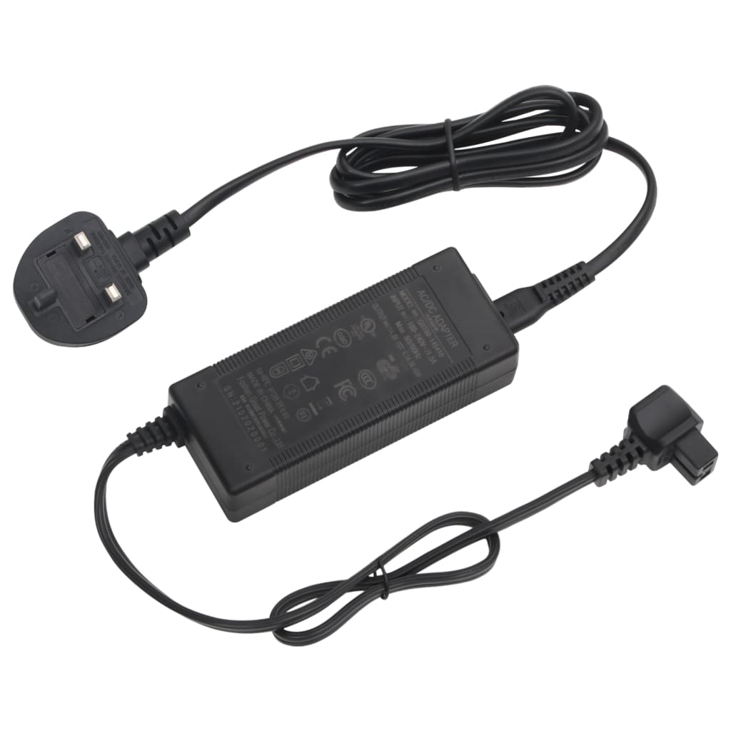 vidaXL Cool Box with Wheel and Adapter Black&Grey 30 L Polypropylene