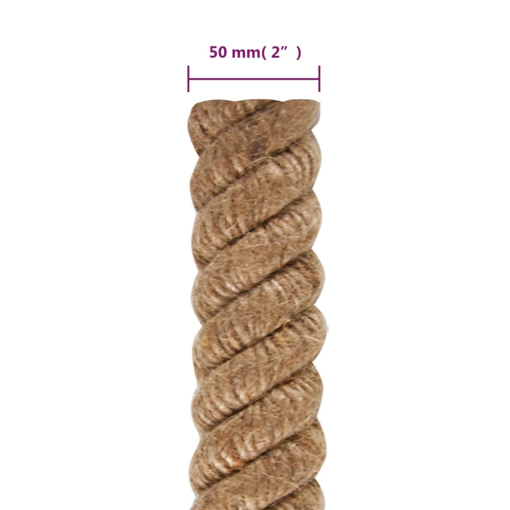 vidaXL Jute Rope 5 m Long 50 mm Thick