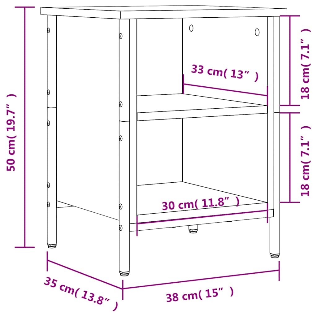 Shoe Cabinet Black 38x35x50 cm Engineered Wood