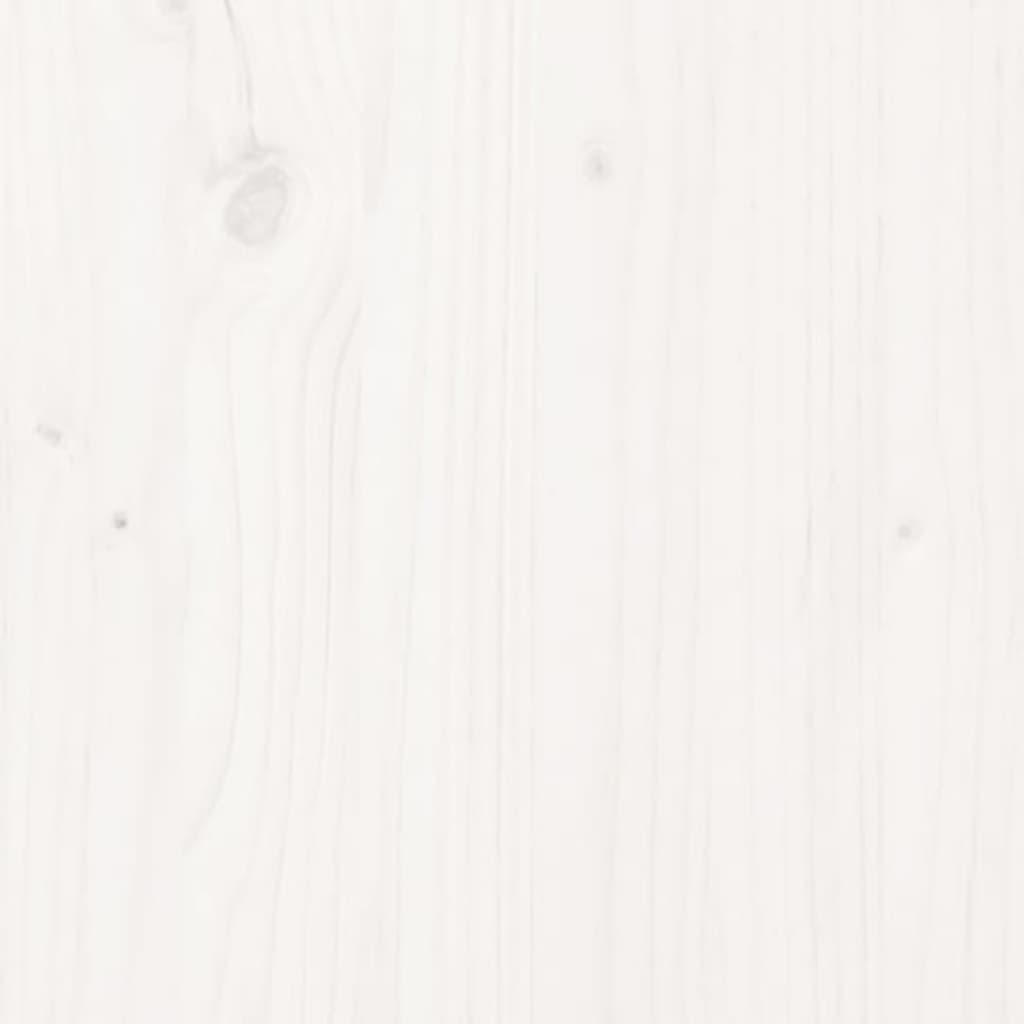 Wheelie Bin Storage White 84x90x128,5 cm Solid Wood Pine
