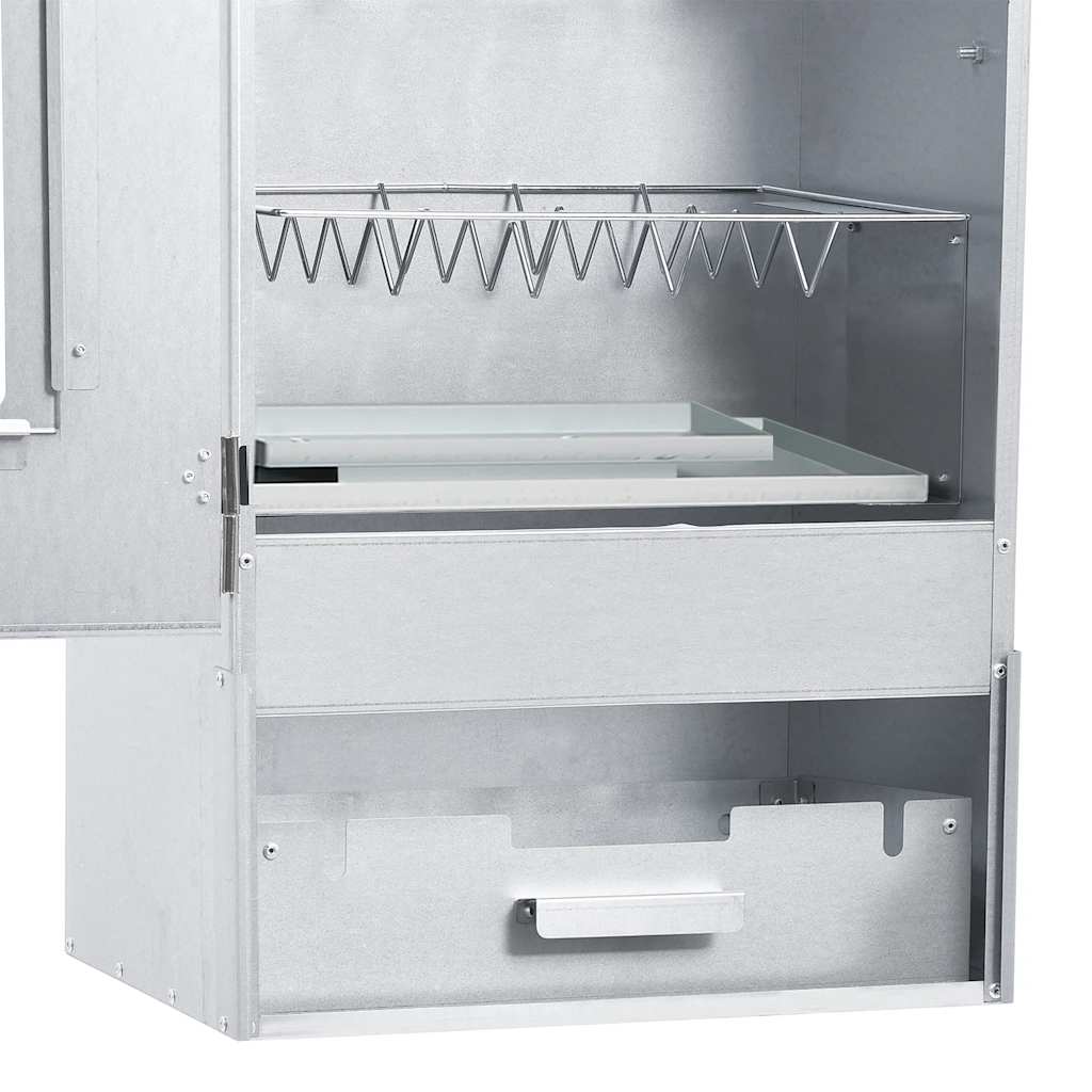 BBQ Oven Smoker with Table Galvanised Steel