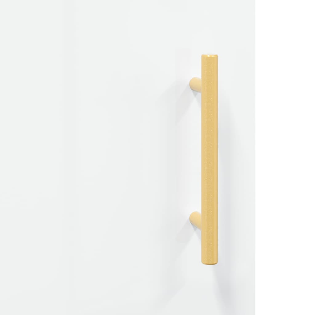 Sideboard High Gloss White 69,5x34x90 cm Engineered Wood
