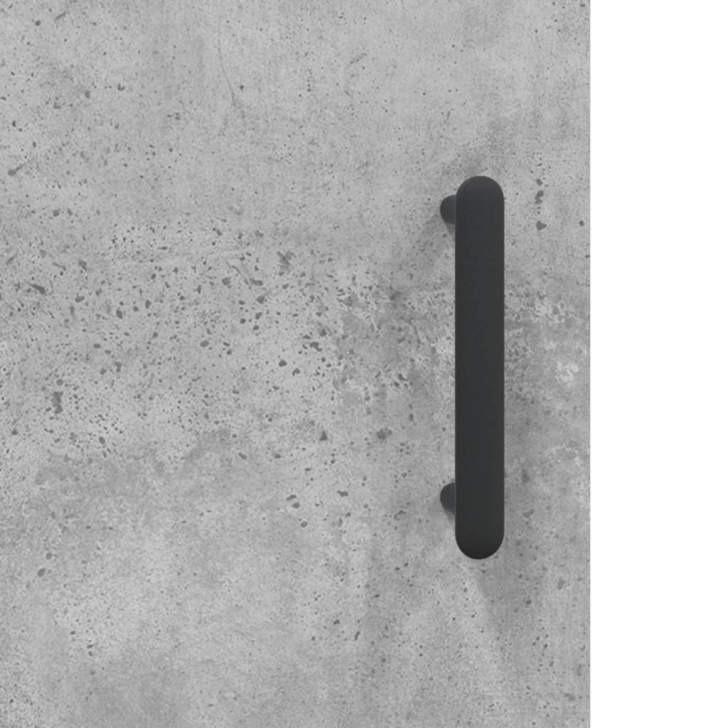 Sideboard Concrete Grey 34,5x34x90 cm Engineered Wood