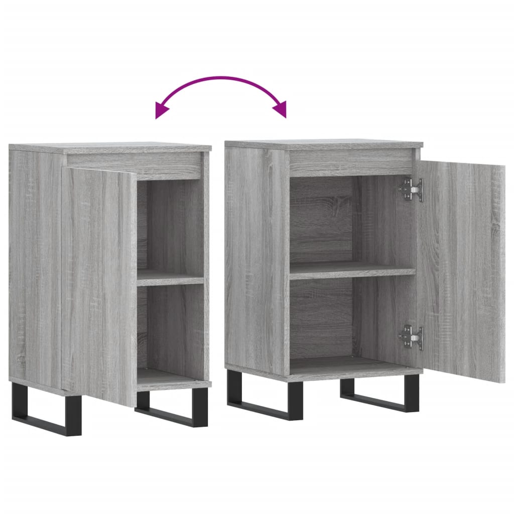 Sideboard Grey Sonoma 40x35x70 cm Engineered Wood
