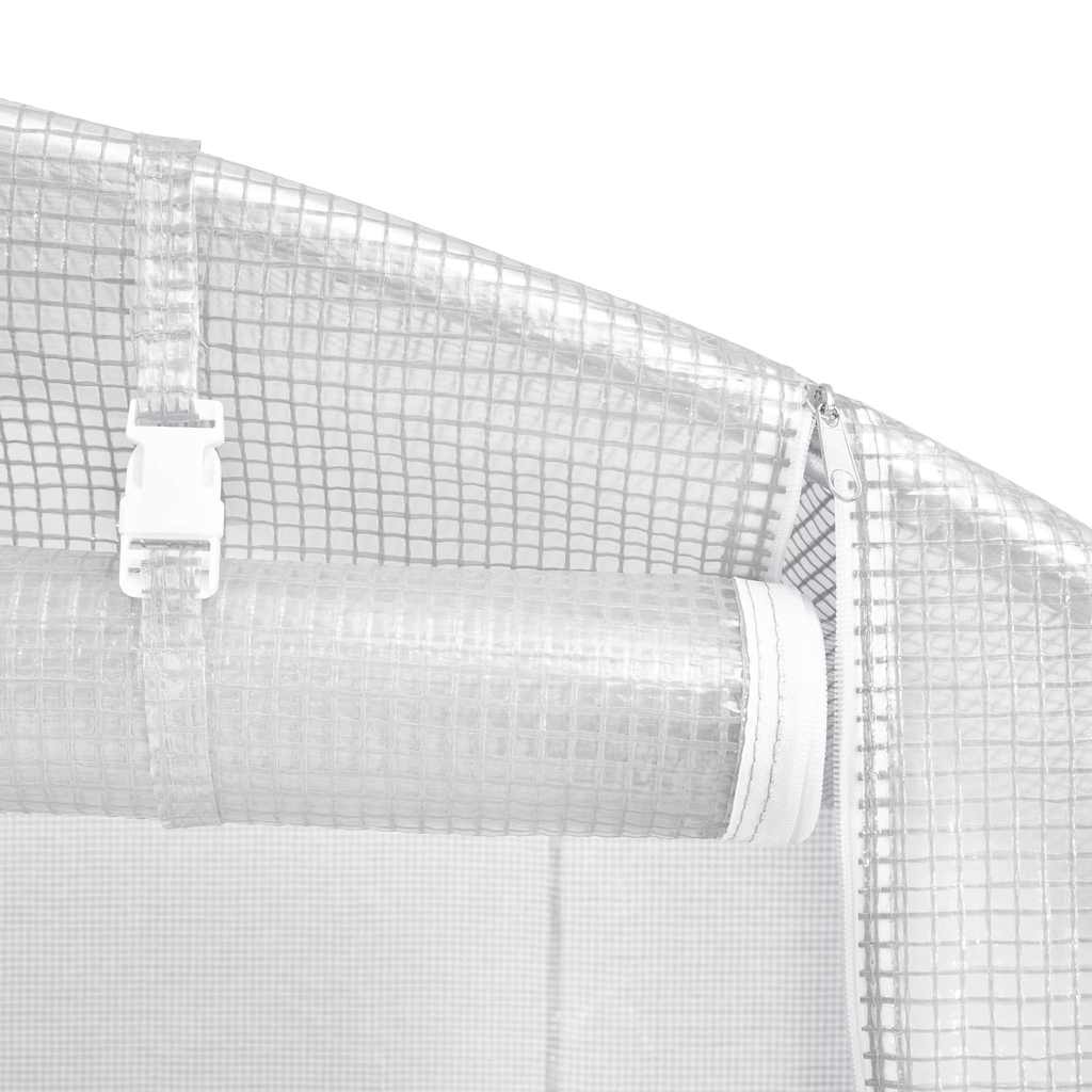 Greenhouse with Steel Frame White 120 m² 24x5x2,3 m