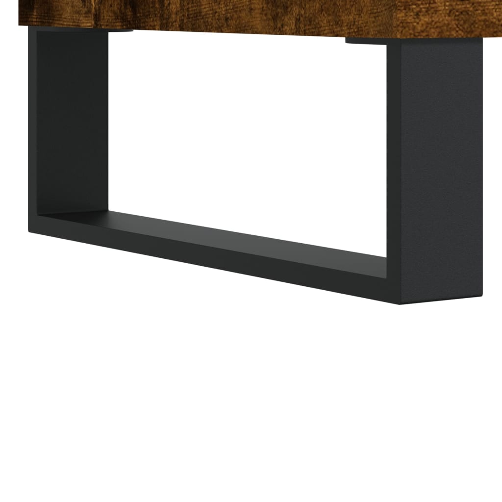 Bedside Cabinets 2 pcs Smoked Oak 40x35x47,5 cm Engineered Wood