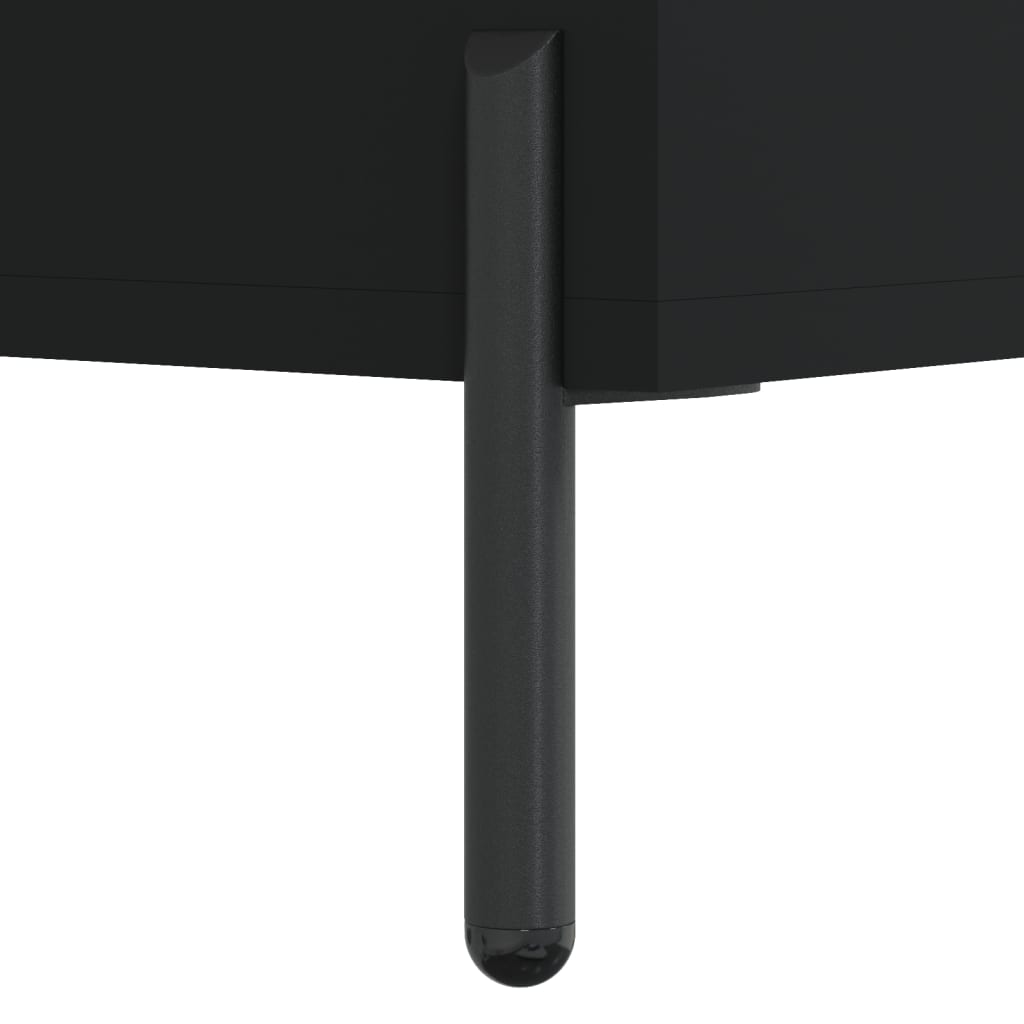 Bedside Cabinets 2 pcs Black 40x35x47,5 cm Engineered Wood