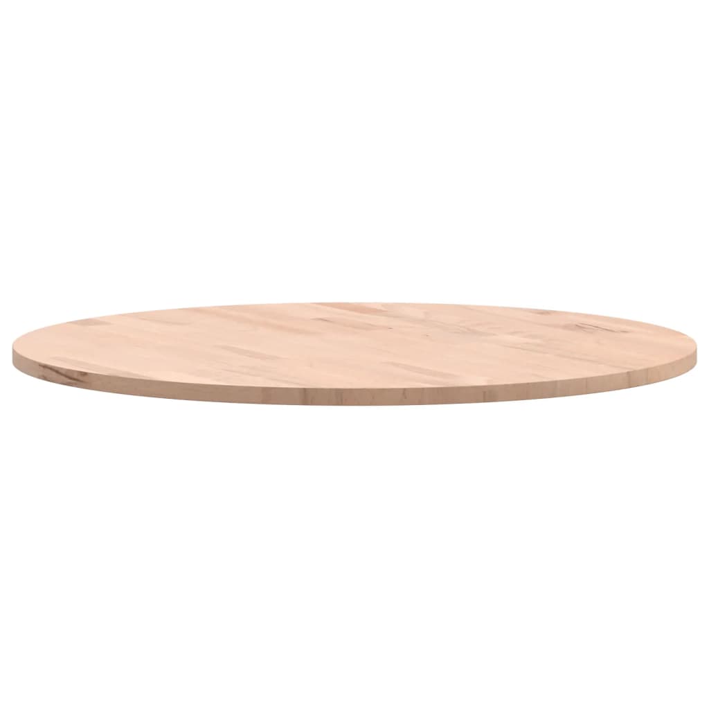 Table Top Ø60x1,5 cm Round Solid Wood Beech