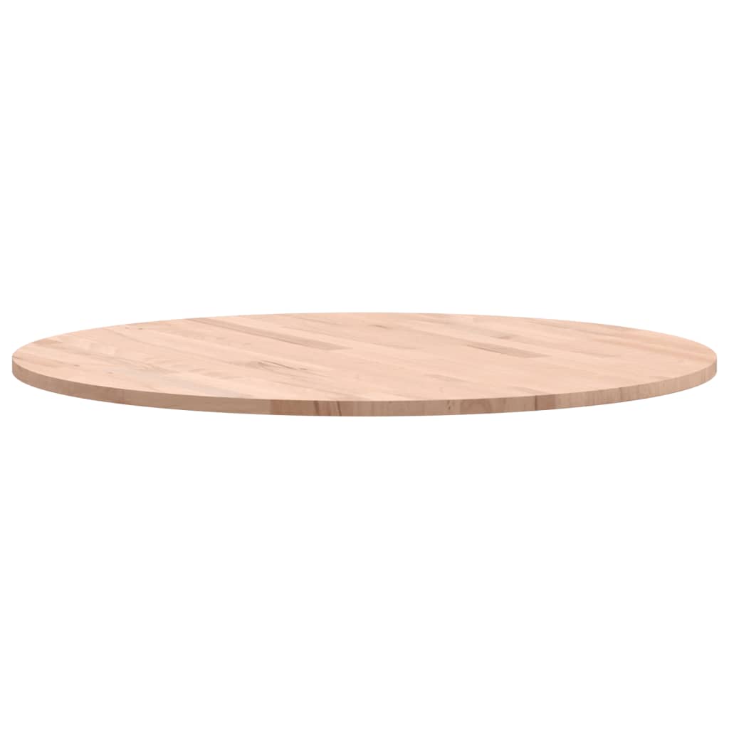 Table Top Ø70x1,5 cm Round Solid Wood Beech