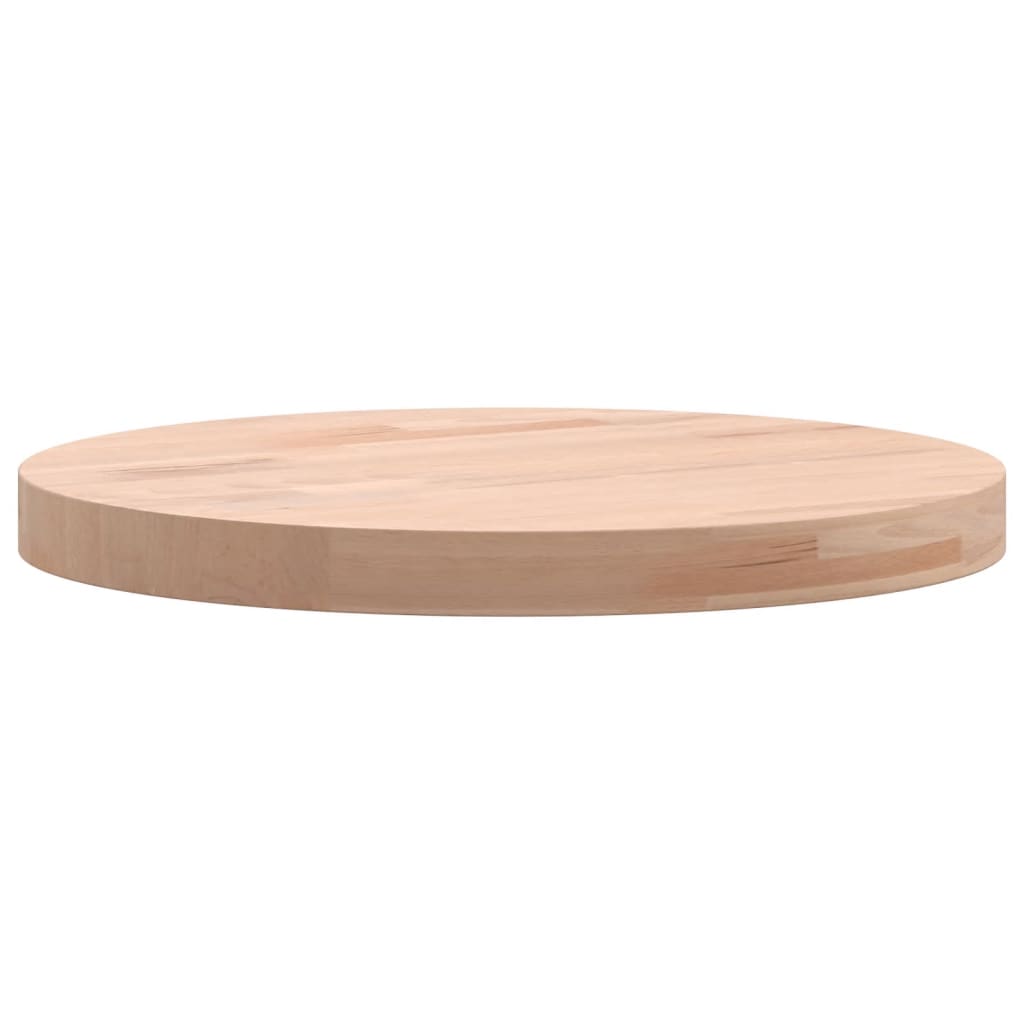 Table Top Ø30x2,5 cm Round Solid Wood Beech