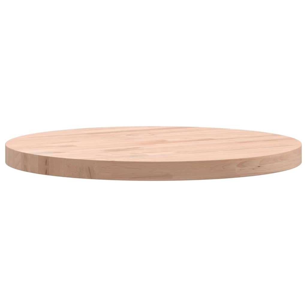 Table Top Ø40x2,5 cm Round Solid Wood Beech
