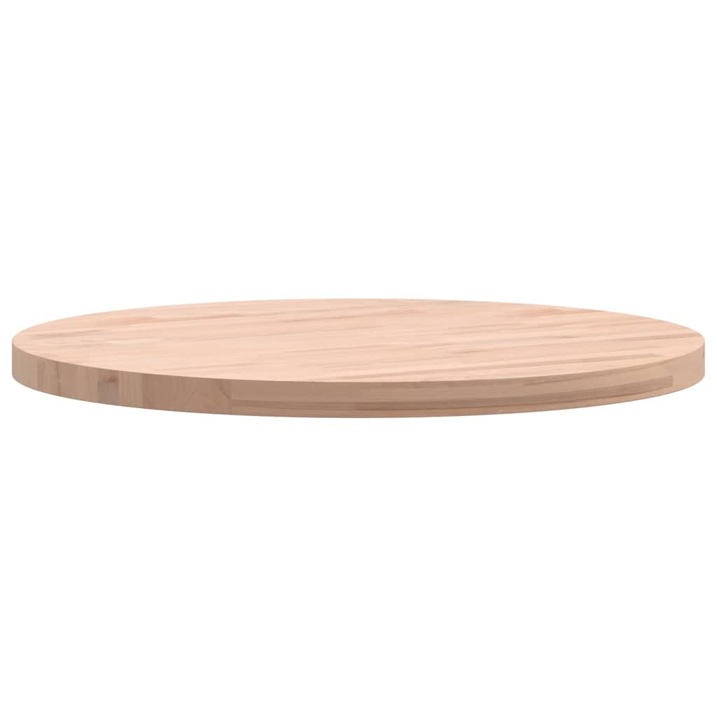 Table Top Ø50x2,5 cm Round Solid Wood Beech