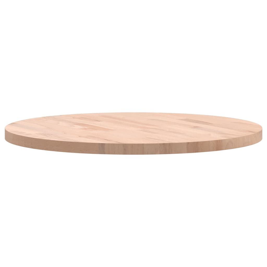 Table Top Ø60x2,5 cm Round Solid Wood Beech