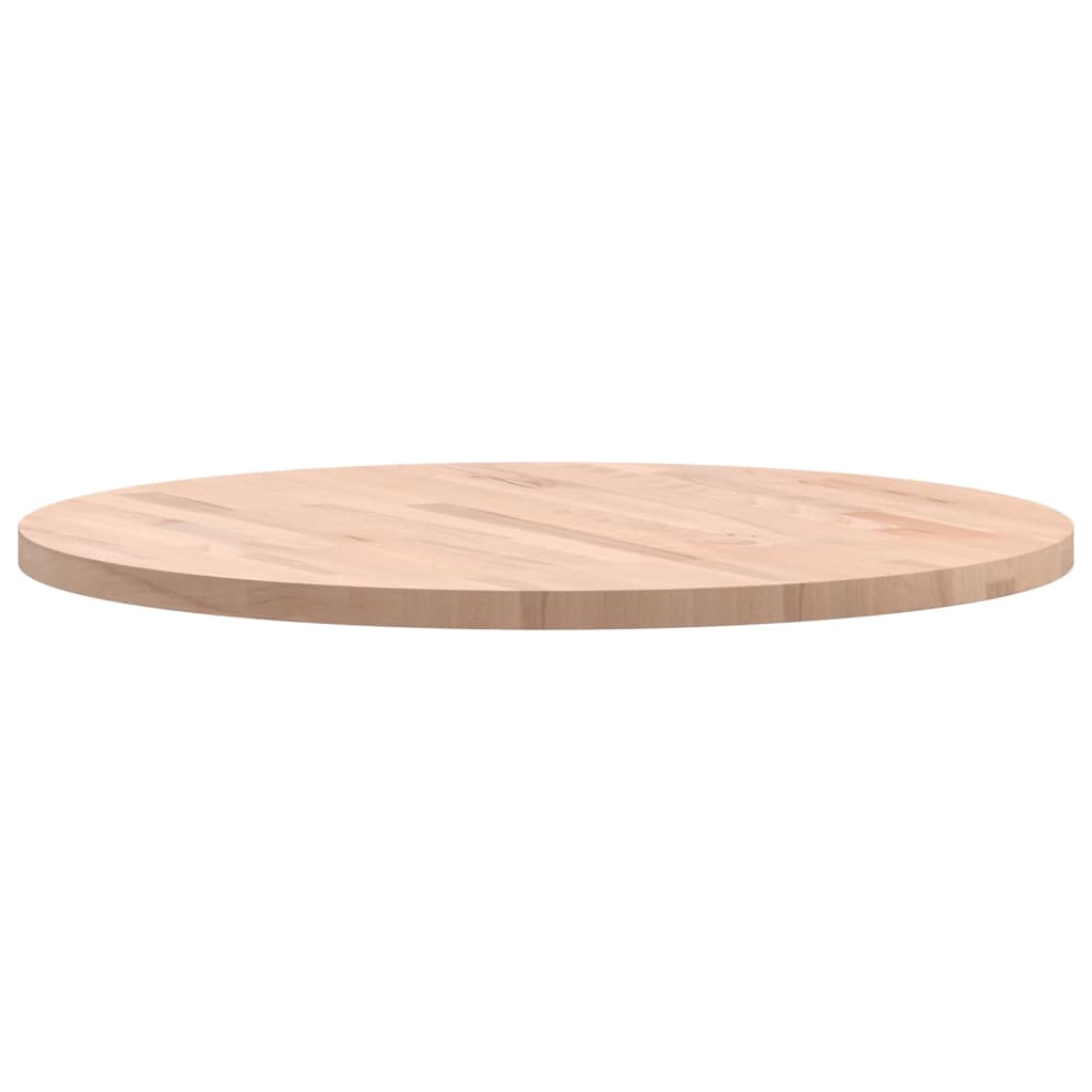 Table Top Ø70x2,5 cm Round Solid Wood Beech