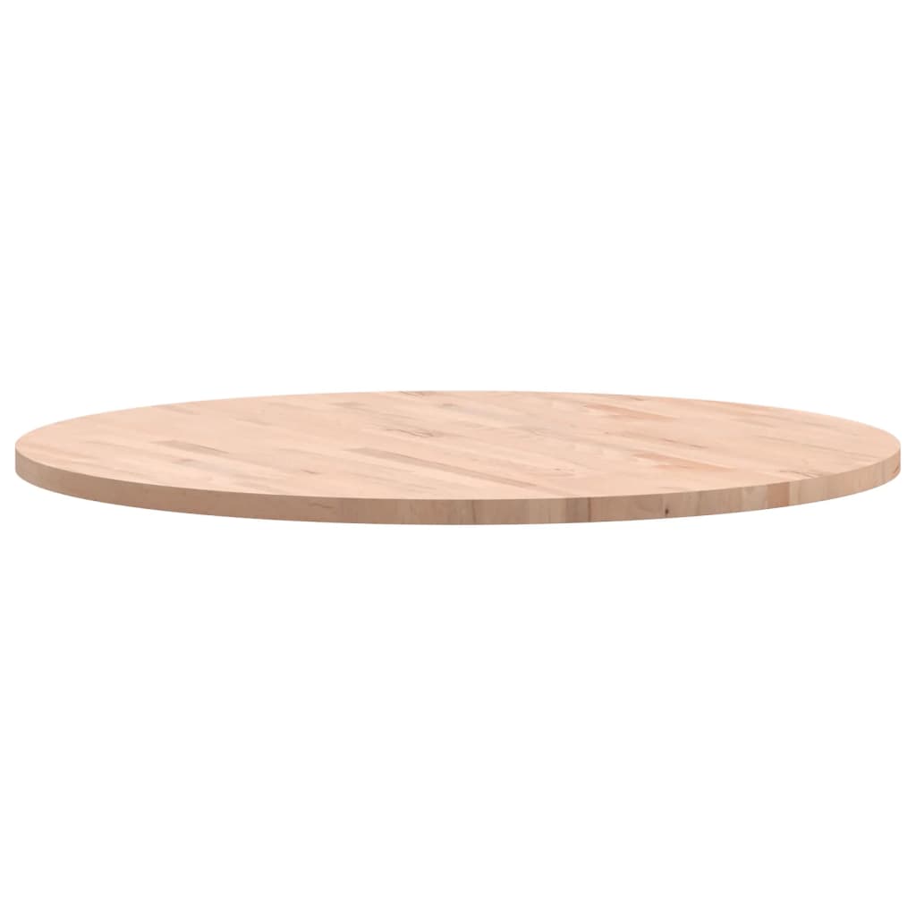 Table Top Ø90x2,5 cm Round Solid Wood Beech
