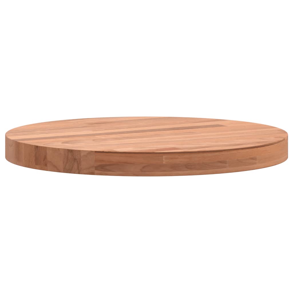 Table Top Ø30x2,5 cm Round Solid Wood Beech
