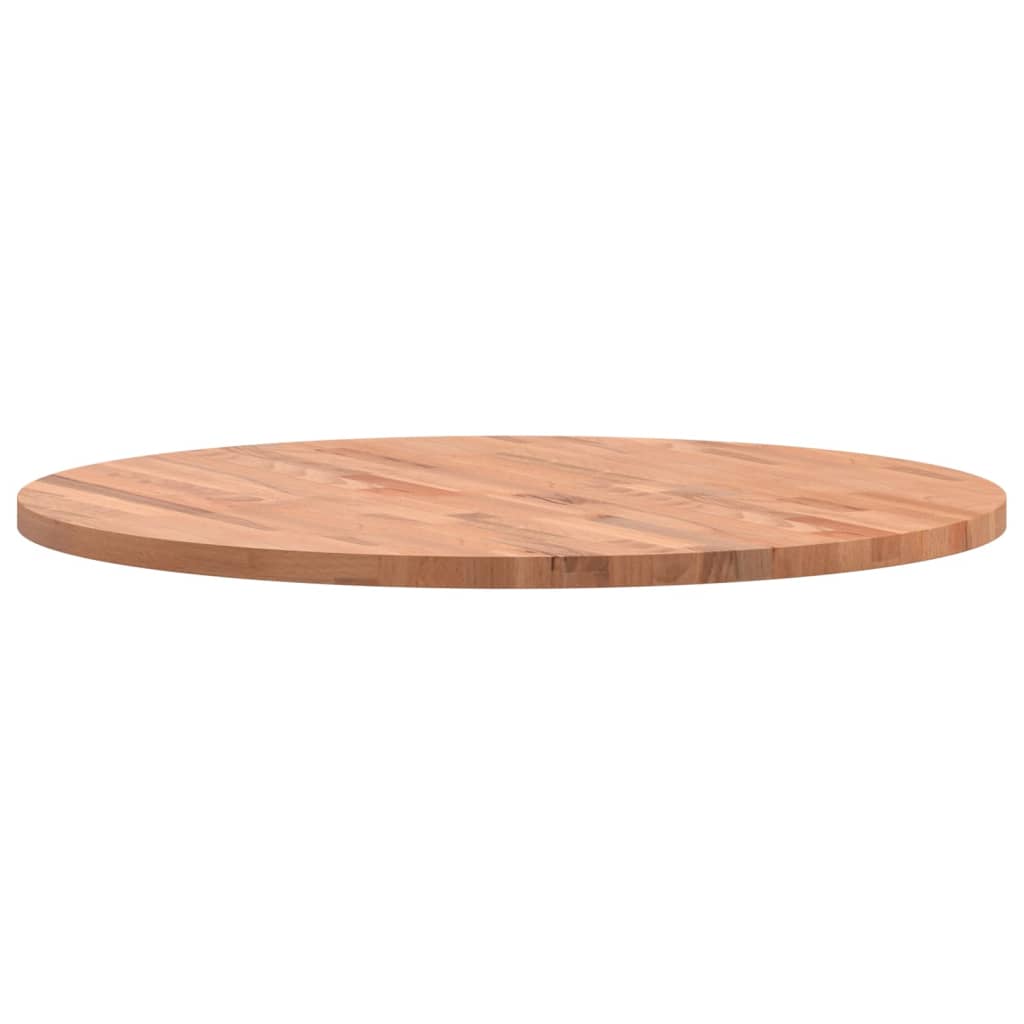 Table Top Ø80x2,5 cm Round Solid Wood Beech