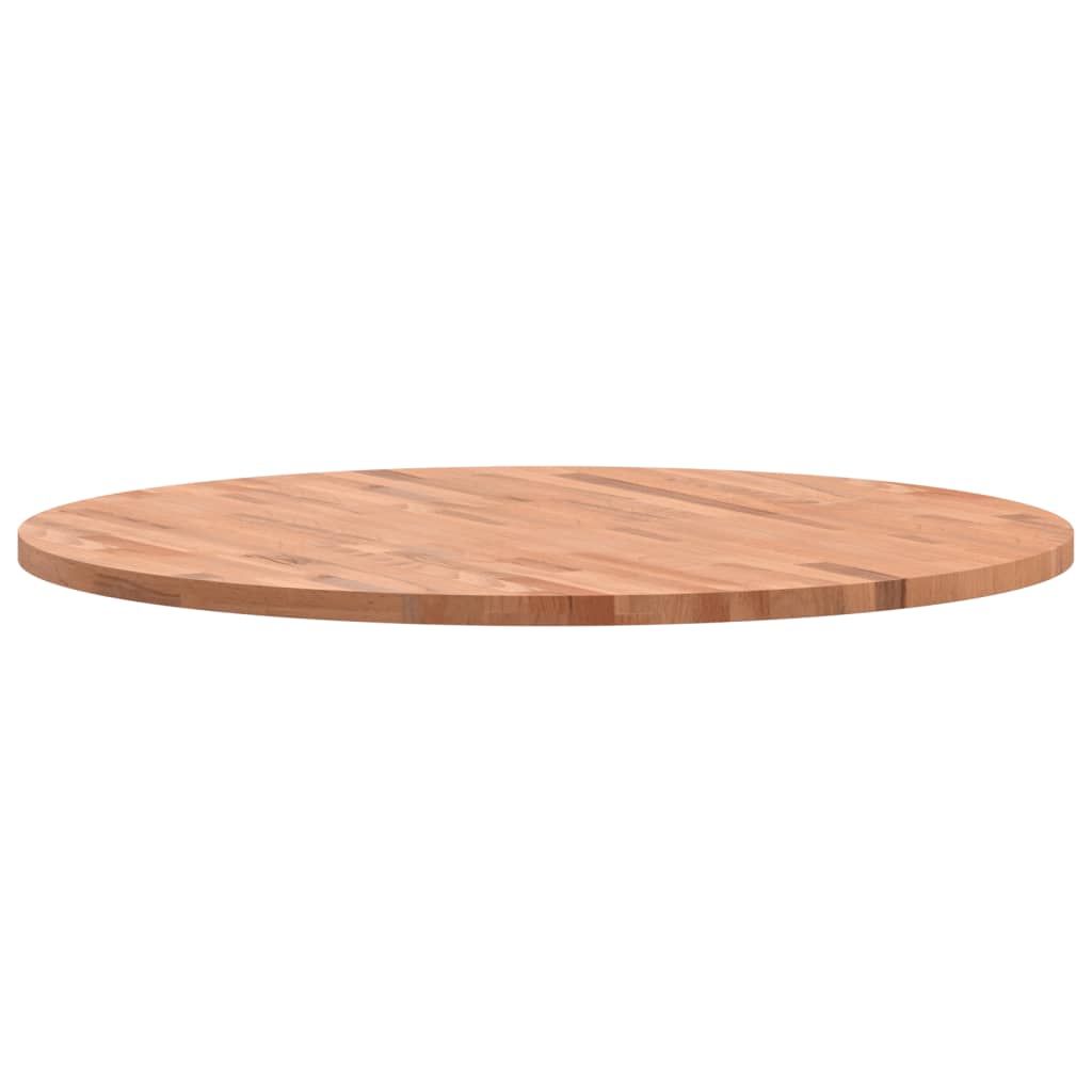 Table Top Ø90x2,5 cm Round Solid Wood Beech
