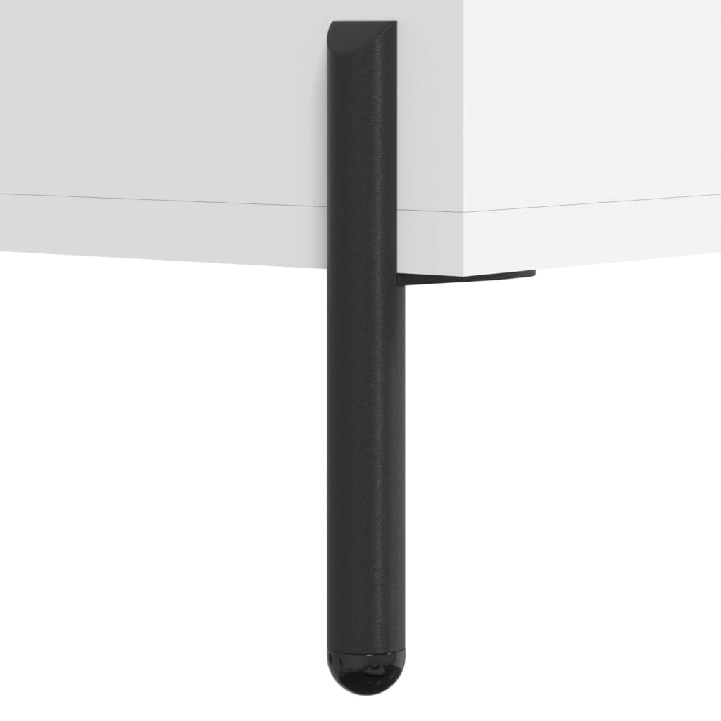 Highboard White 69,5x34x180 cm Engineered Wood