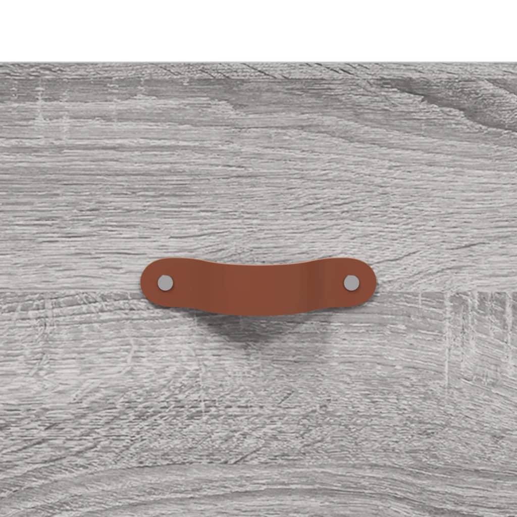 Highboard Grey Sonoma 69,5x34x180 cm Engineered Wood
