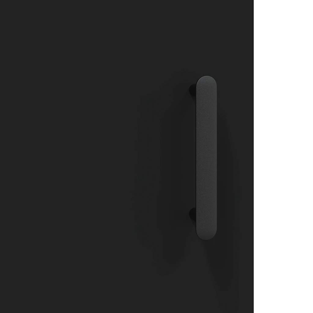 Highboard Black 69,5x34x180 cm Engineered Wood