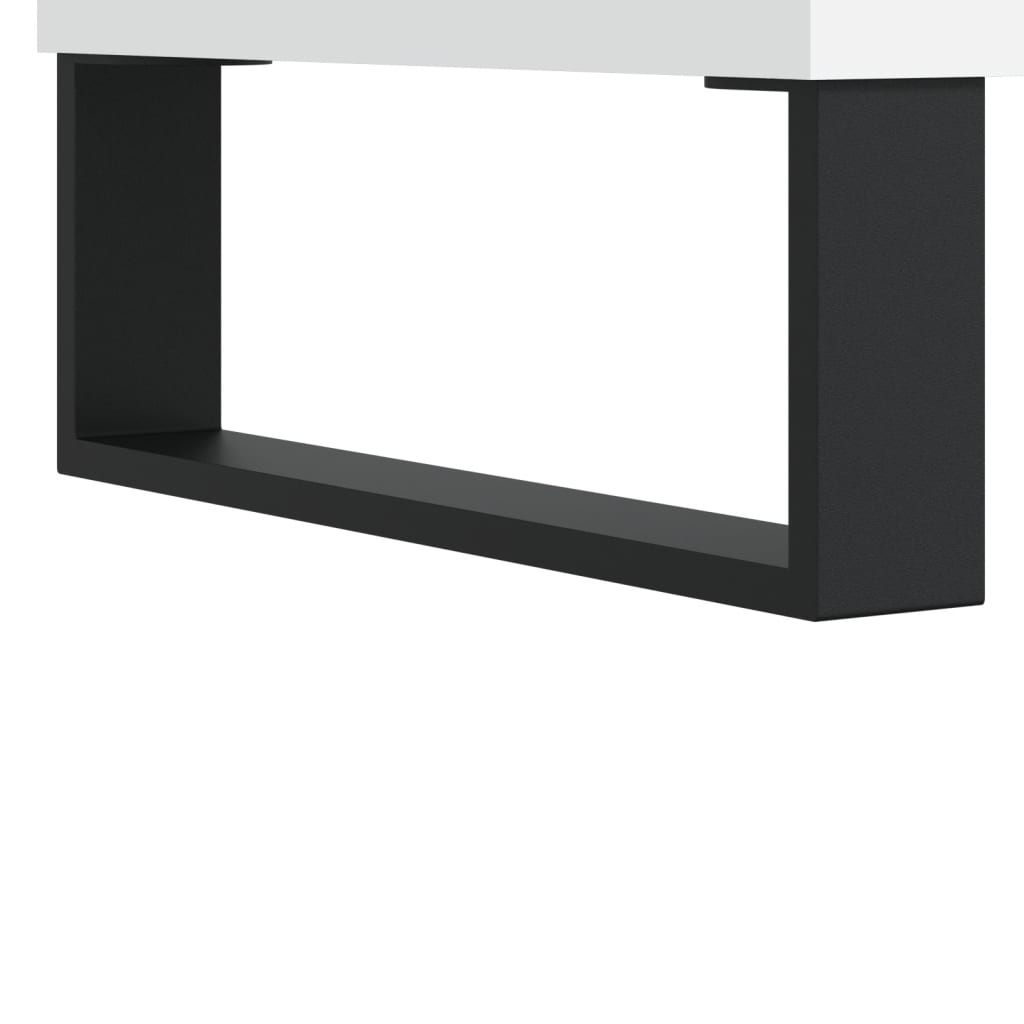 Highboard White 69,5x34x180 cm Engineered Wood
