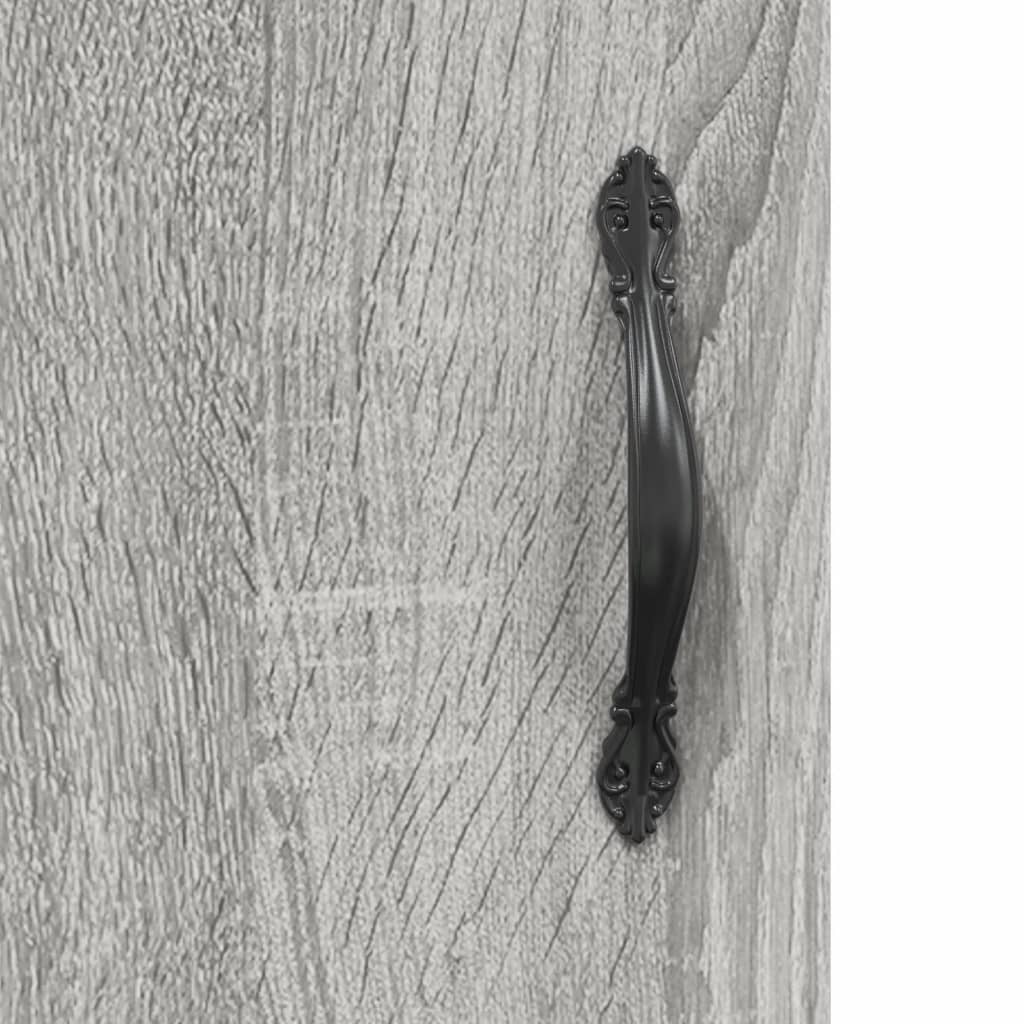 Highboard Grey Sonoma 69,5x34x180 cm Engineered Wood