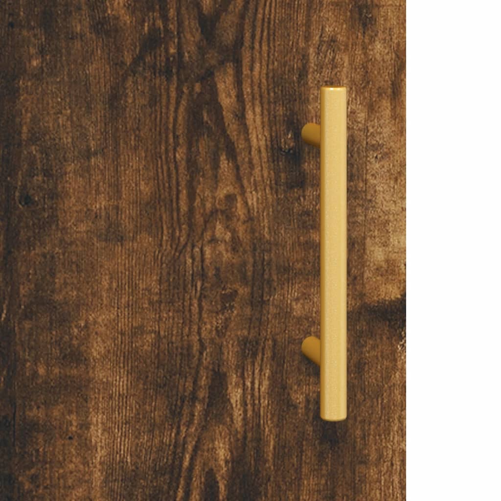 Wall Mounted Cabinet Smoked Oak 69,5x34x90 cm Engineered Wood