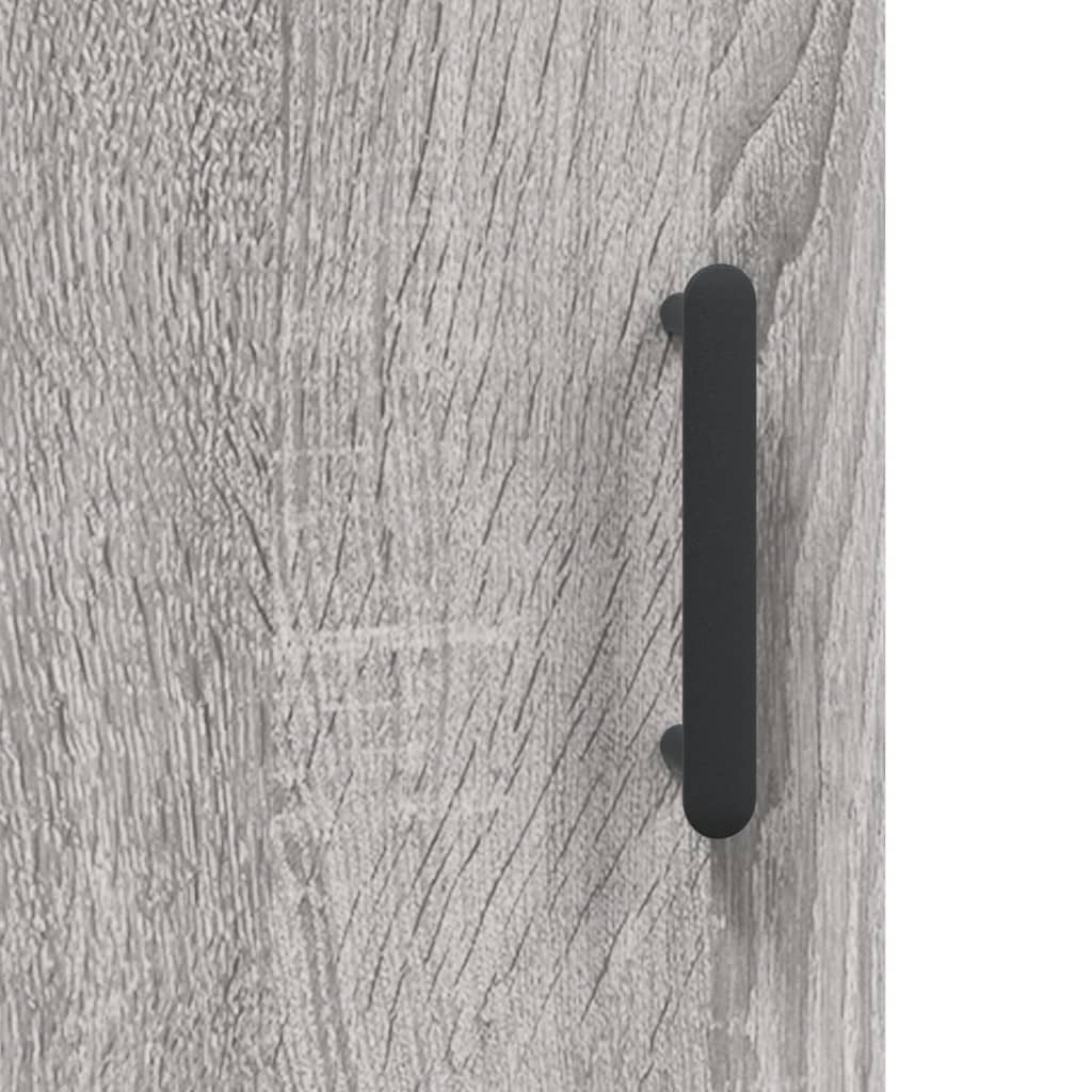 Wall Mounted Cabinet Grey Sonoma 69,5x34x90 cm Engineered Wood
