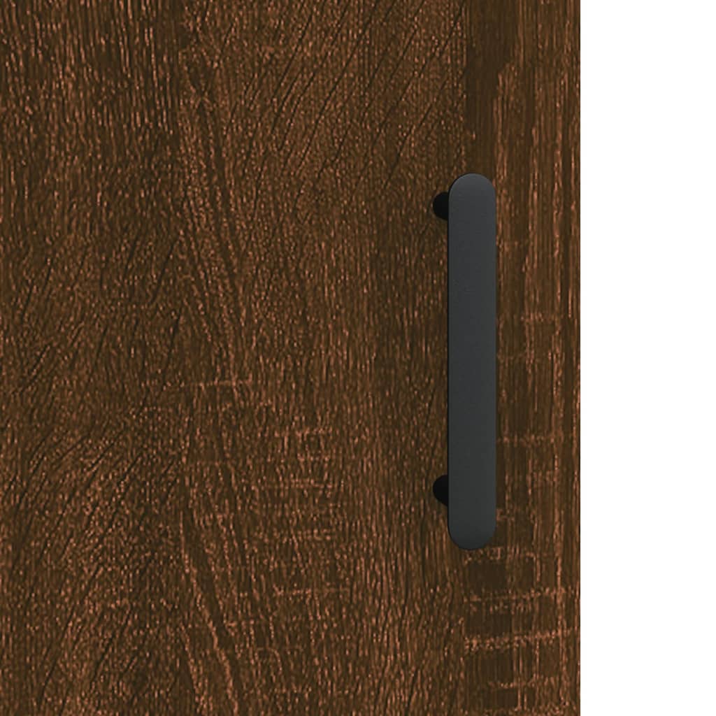 Wall Mounted Cabinet Brown Oak 69,5x34x90 cm Engineered Wood
