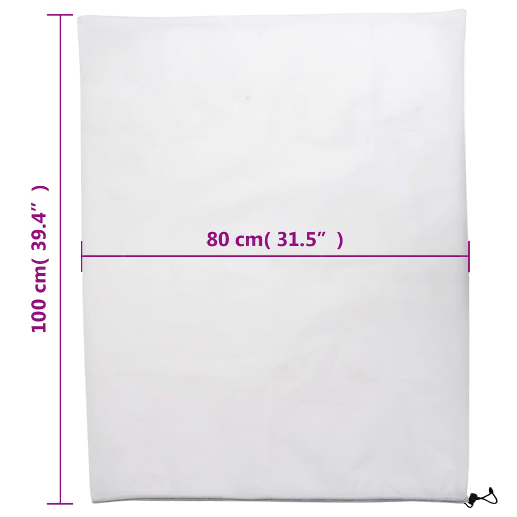 Plant Fleece Covers with Drawstring 8 pcs 70 g/m² 0,8x1 m