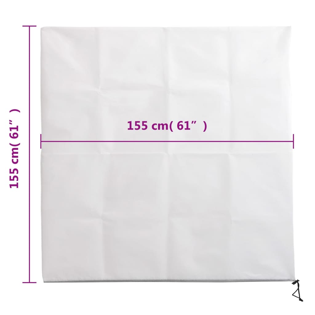 Plant Fleece Covers with Zip 4 pcs 70 g/m² 1,55x1,55 m