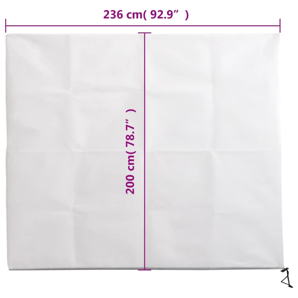 Plant Fleece Covers with Zip 2 pcs 70 g/m² 2,36x2 m
