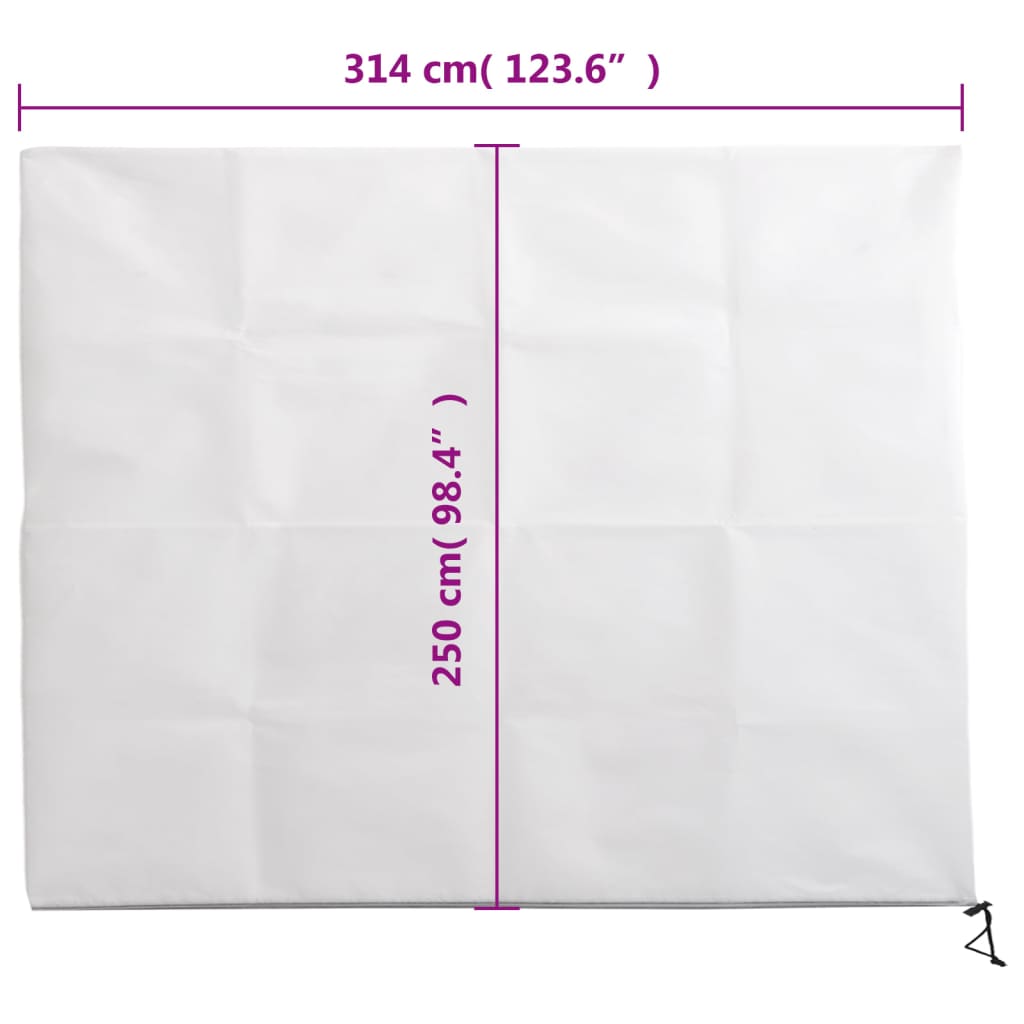 Plant Fleece Covers with Zip 2 pcs 70 g/m² 3,14x2,5 m