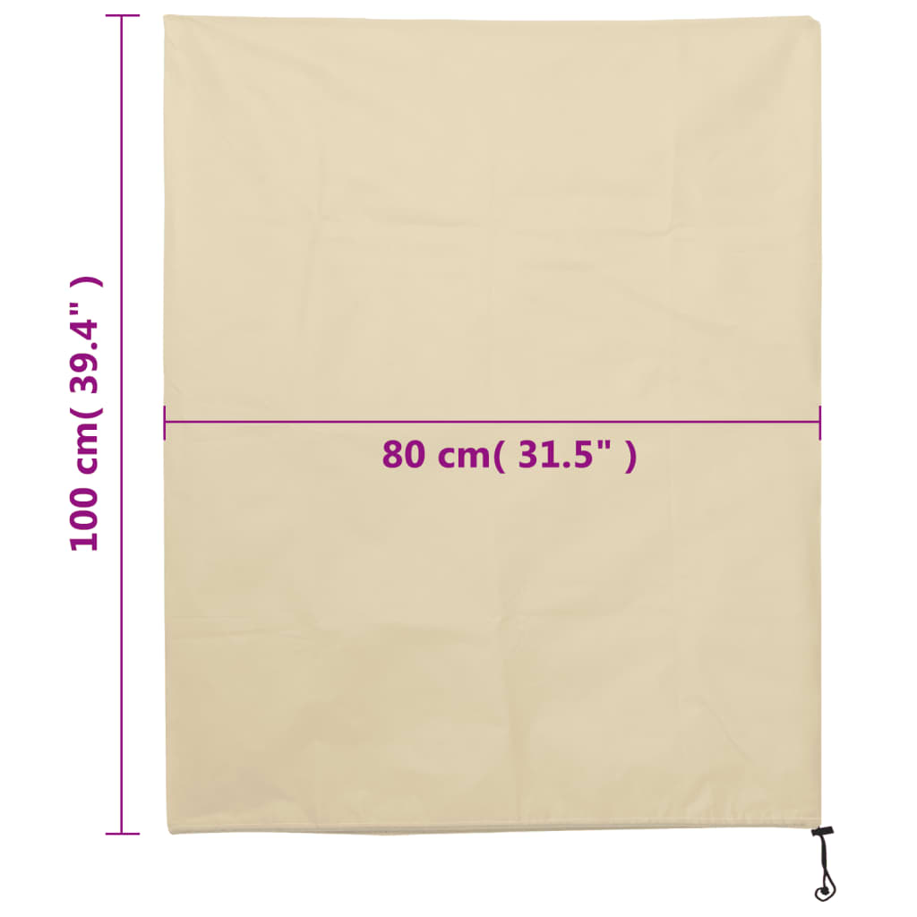 Plant Fleece Covers with Drawstring 8 pcs 70 g/m² 0,8x1 m