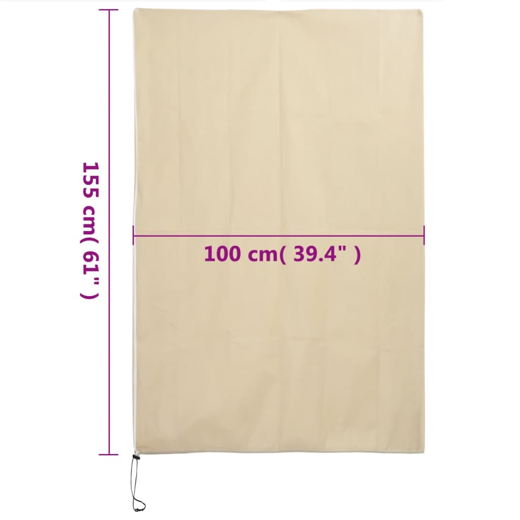 Plant Fleece Covers with Zip 4 pcs 70 g/m² 1x1,55 m