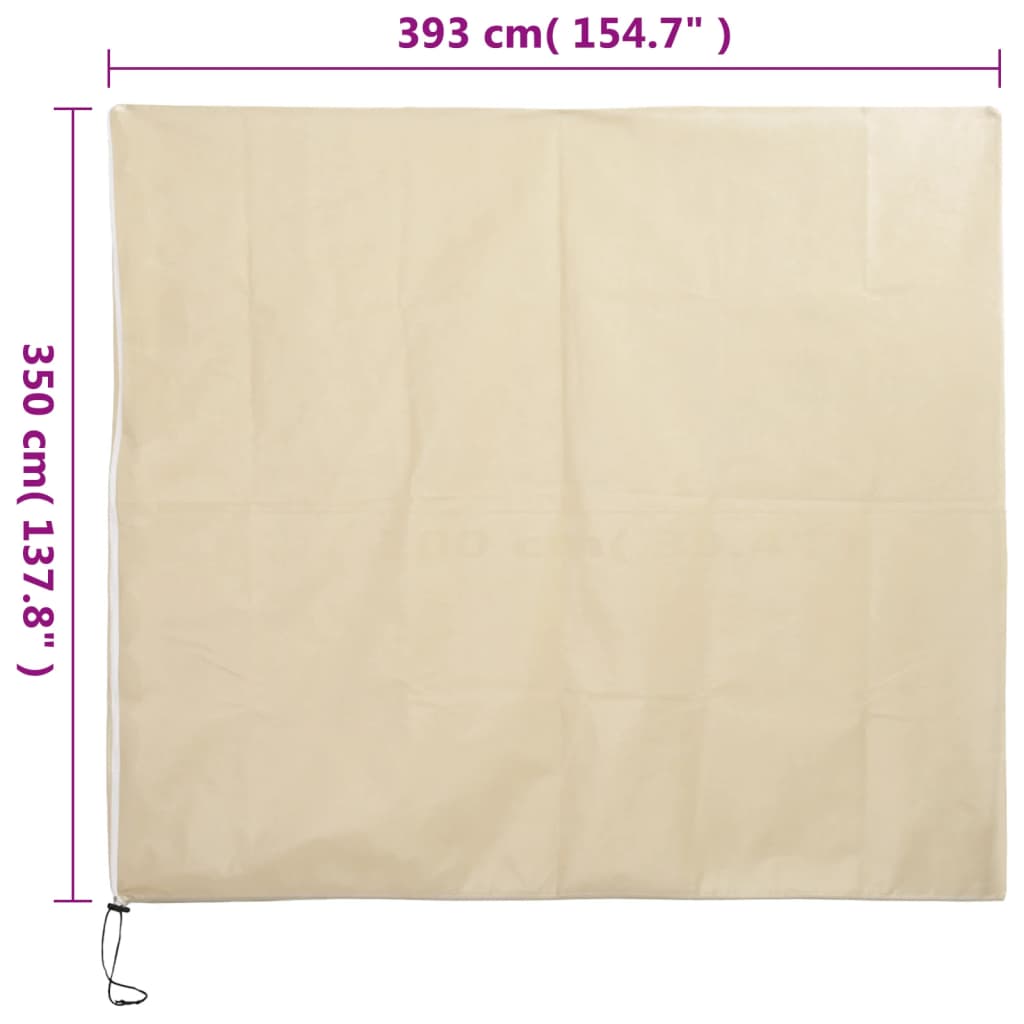 Plant Fleece Covers with Zip 2 pcs 70 g/m² 3,93x3,5 m