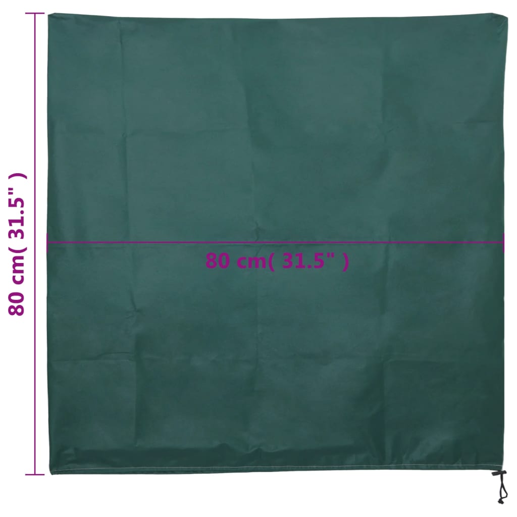 Plant Fleece Covers with Drawstring 8 pcs 70 g/m² 0,8x0,8 m