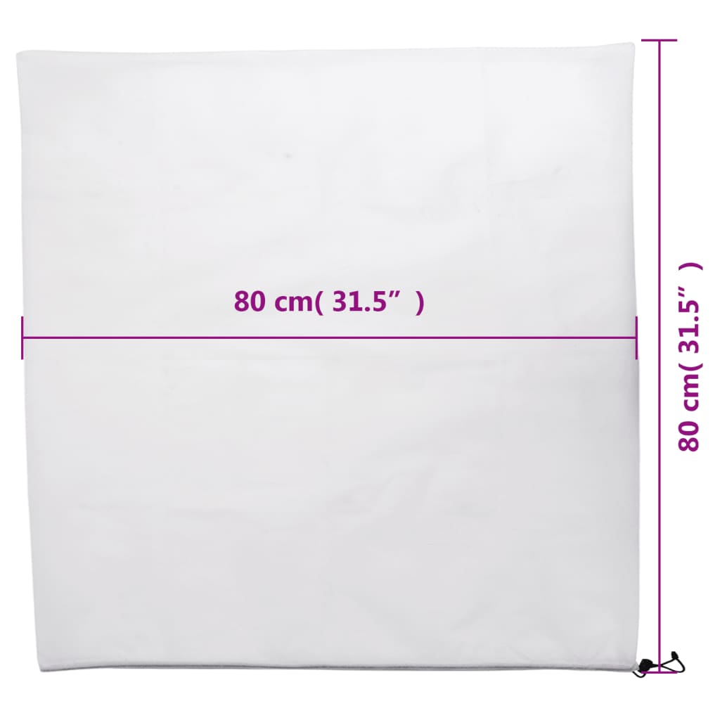 vidaXL Plant Fleece Covers with Drawstring 12 pcs 70 g/m² 0.8x0.8 m
